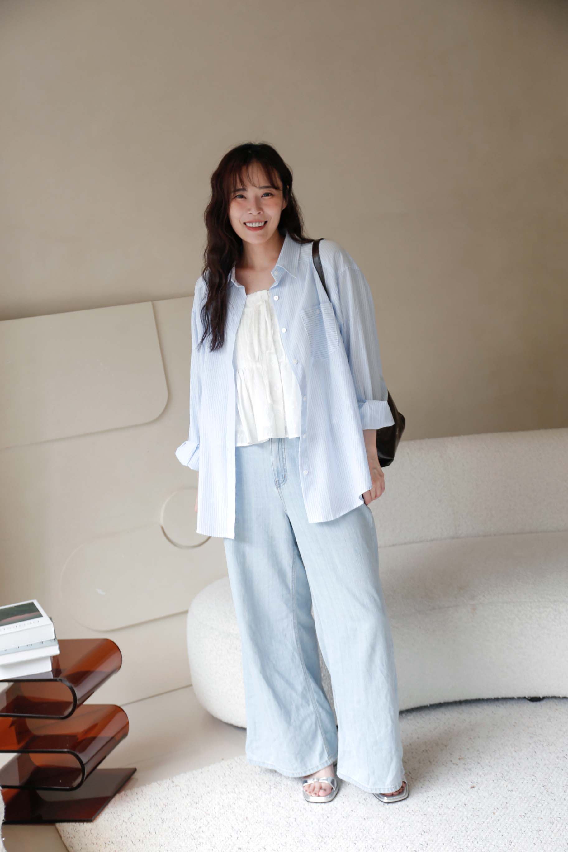 BS韓國緹安直紋襯衫(三色)