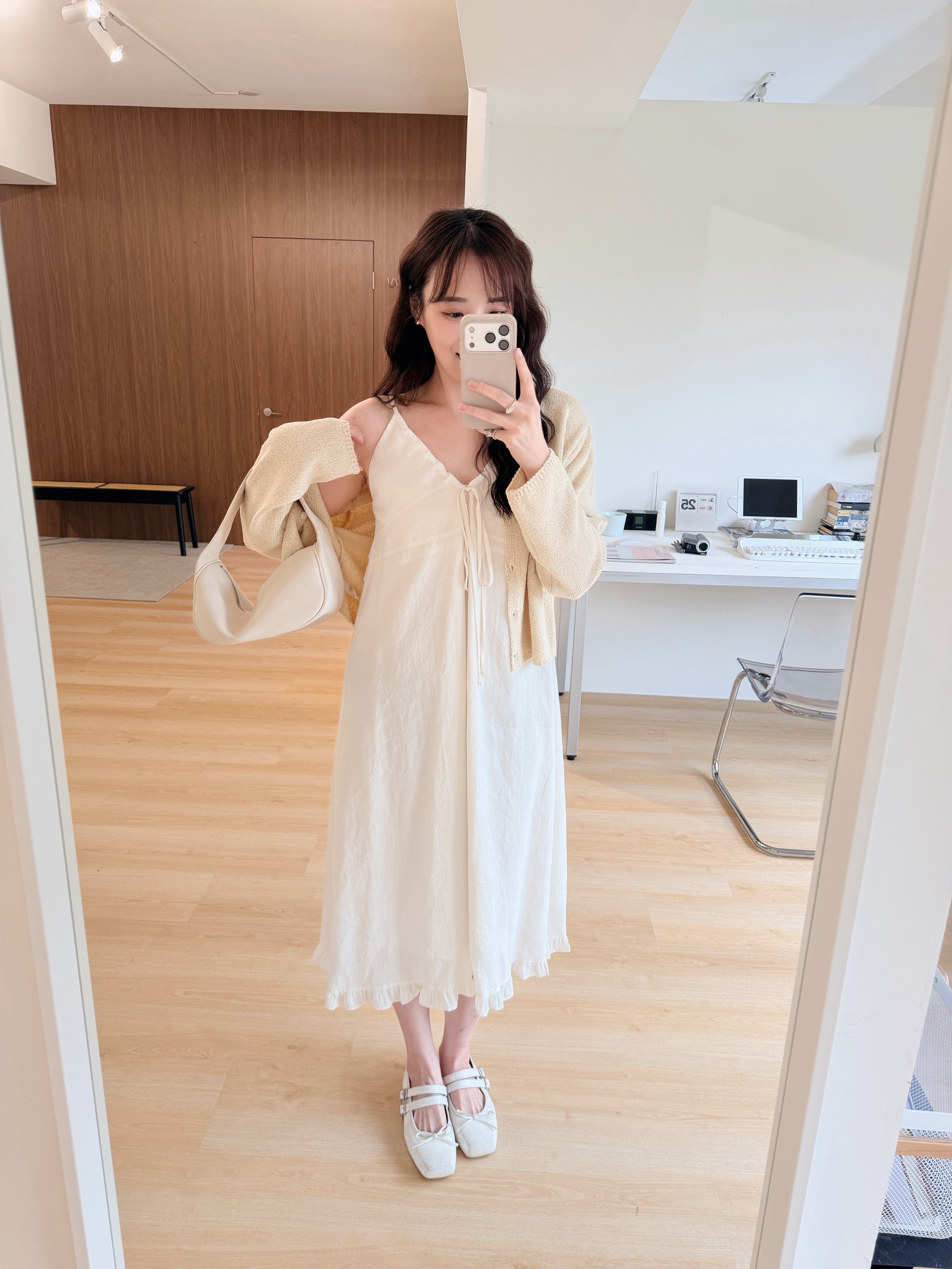 BS韓國荷葉兩穿細肩洋裝(兩色)