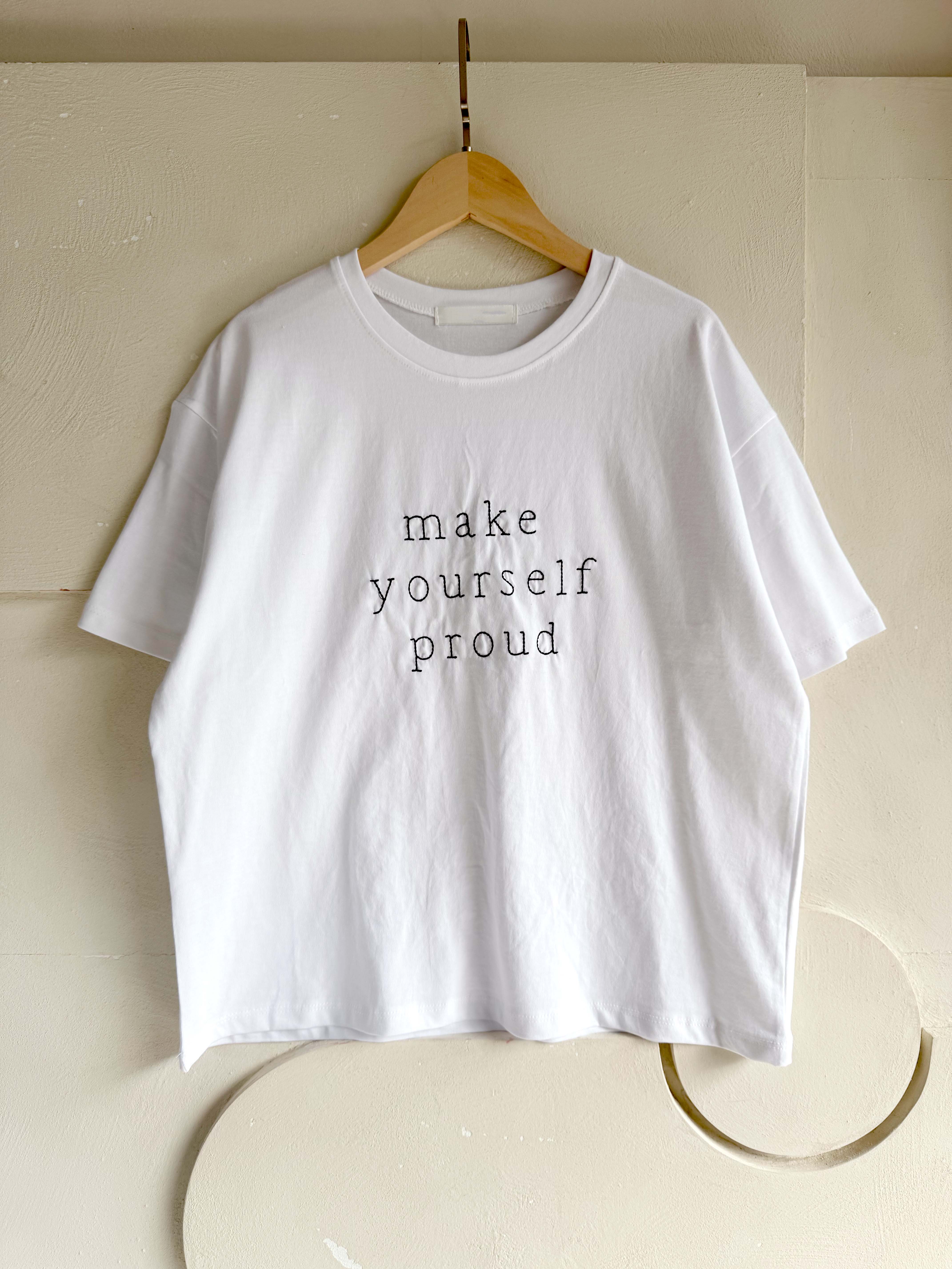 BS韓國刺繡立體字短T(三色)