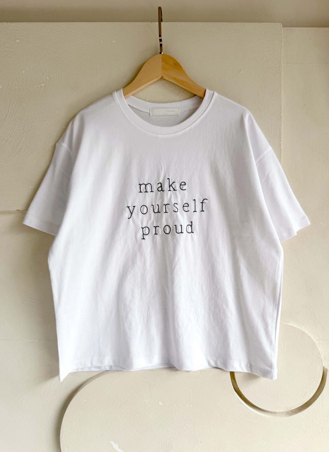 BS韓國刺繡立體字短T(三色)