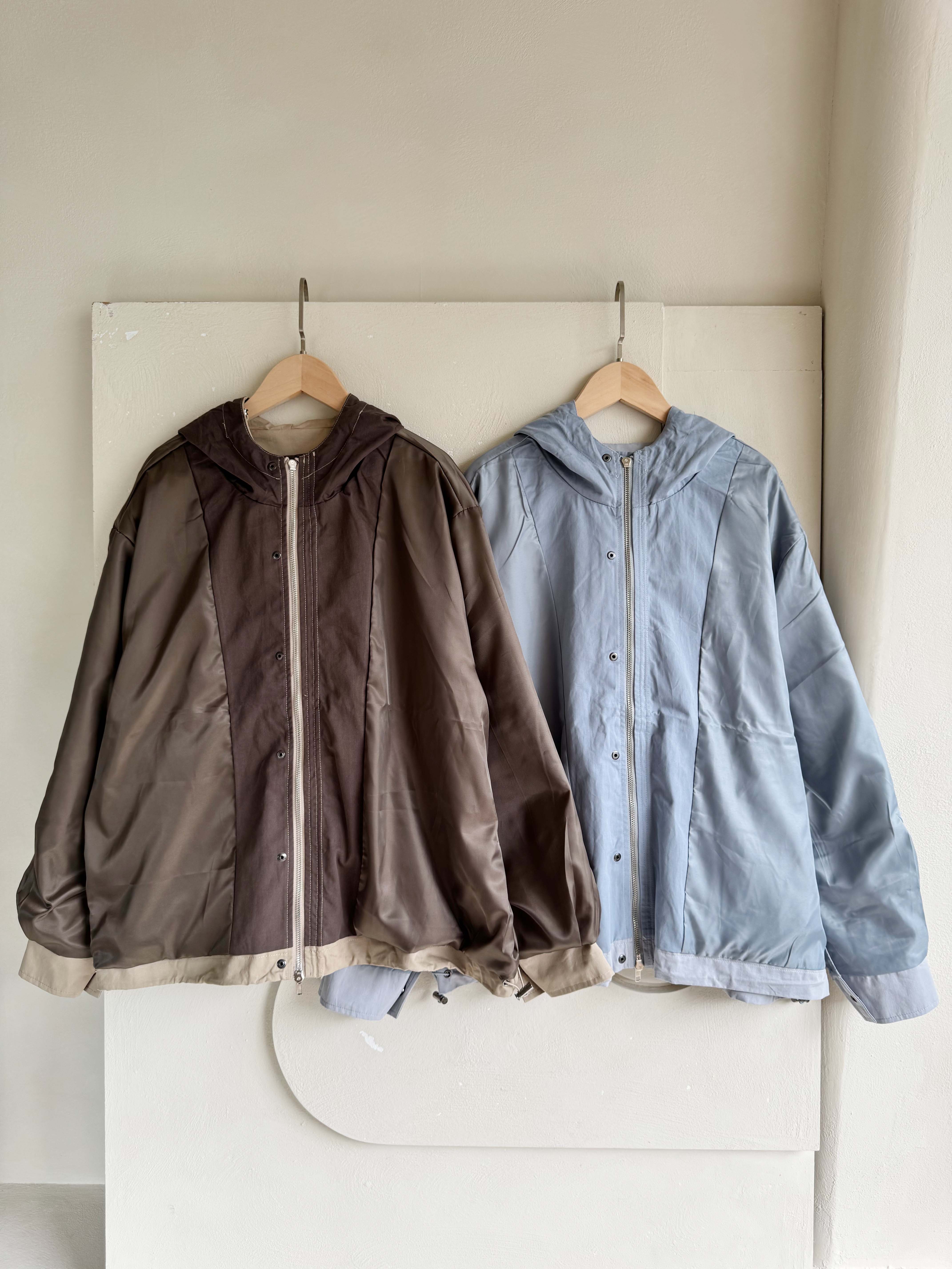 BS韓國連帽抽繩夾克(兩色)