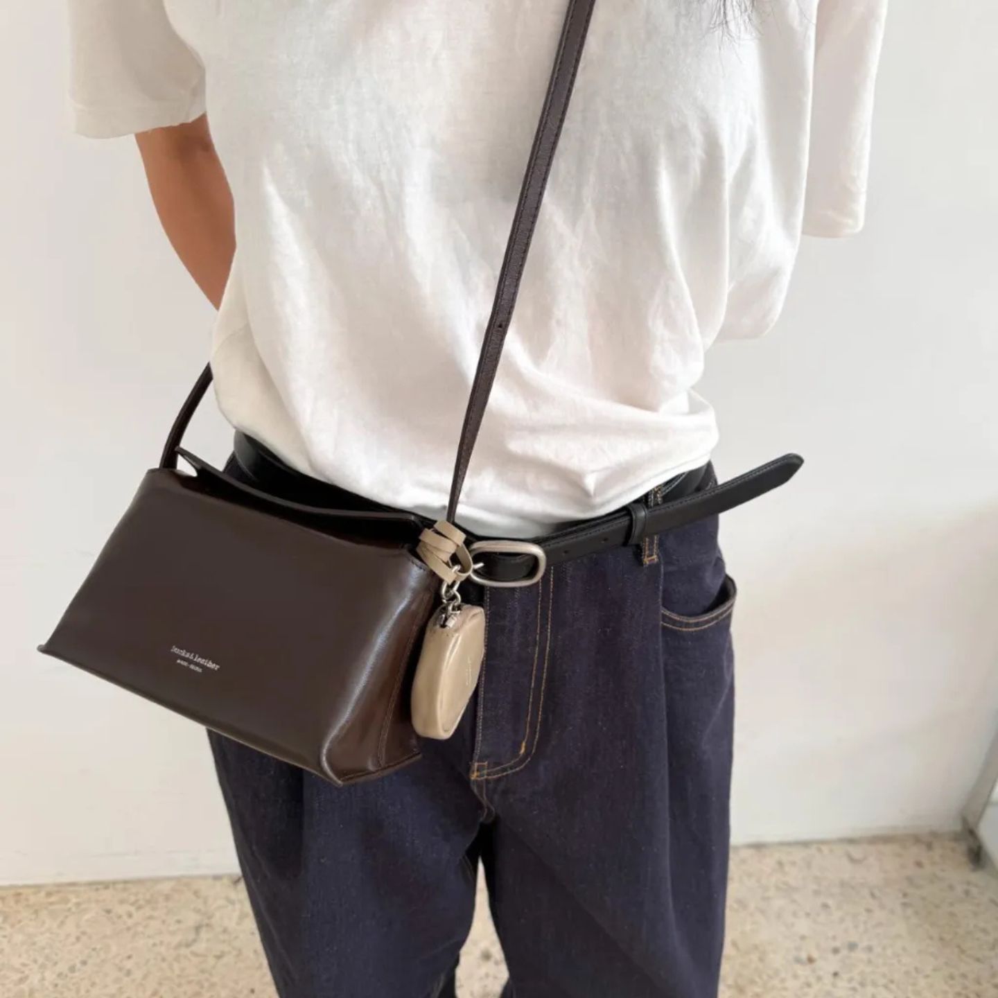 ★ 韓國設計師真皮磁吸小包-可斜背-限時團購