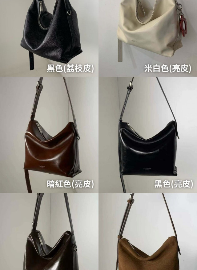 韓國設計師真皮拉鍊包-可斜背-限時團購