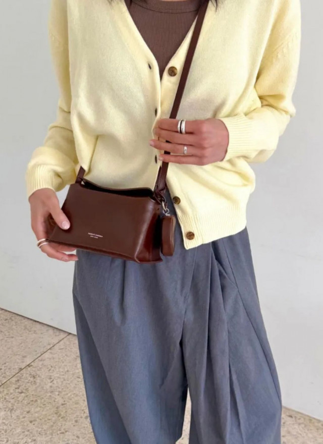 ★ 韓國設計師真皮磁吸小包-可斜背-限時團購