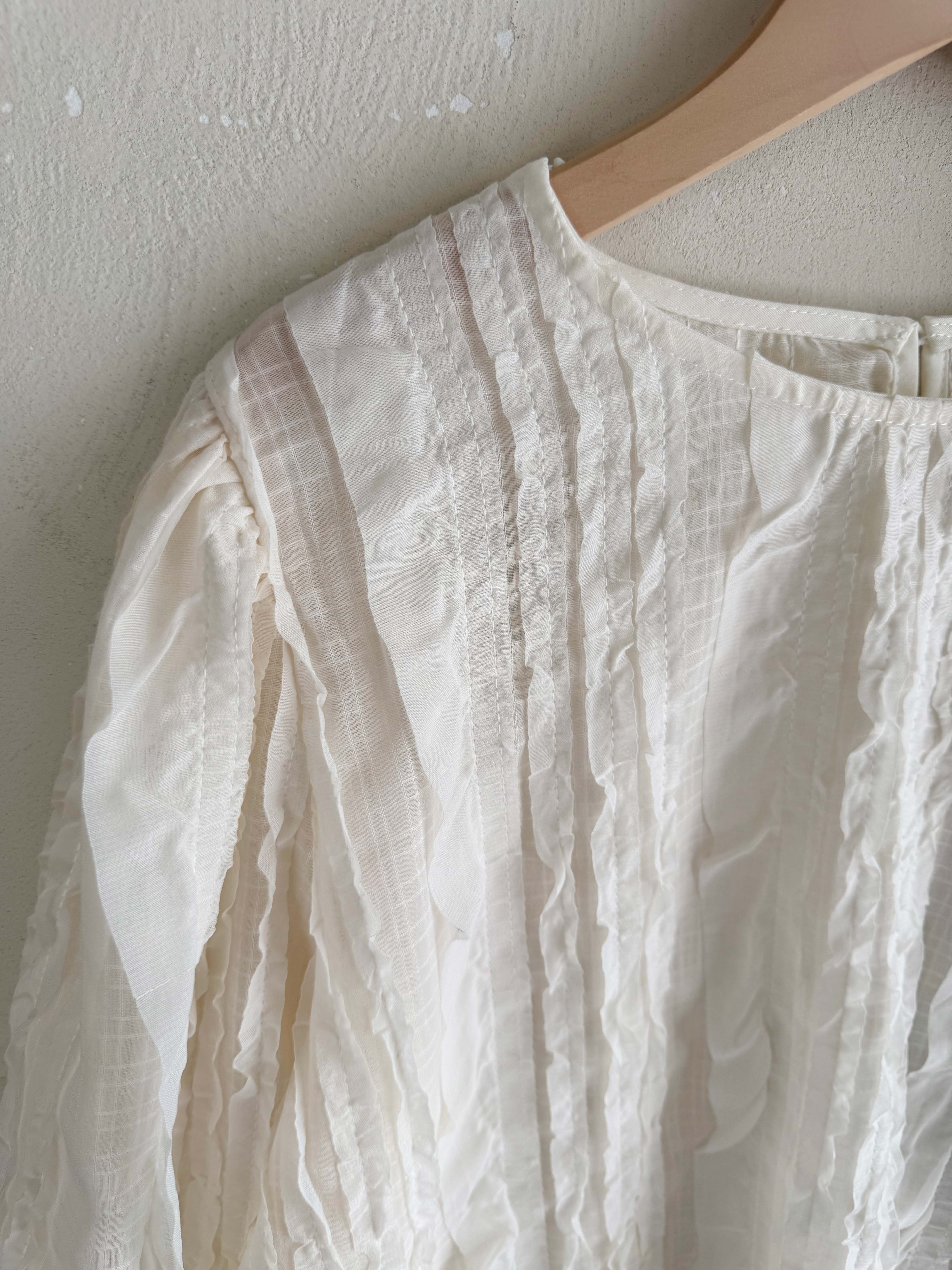 BS韓國曼柔微蓬袖上衣(兩色)