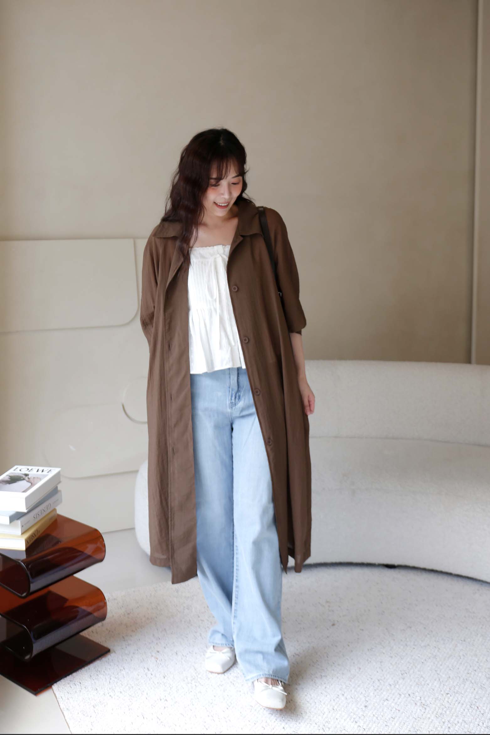 BS韓國美娜輕盈風衣外套(四色)