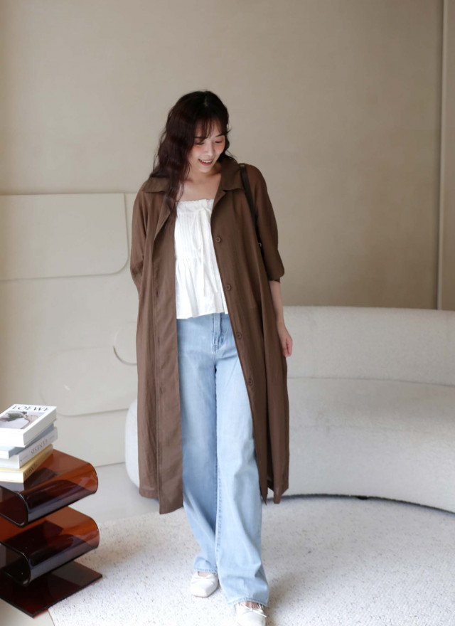 BS韓國美娜輕盈風衣外套(四色)