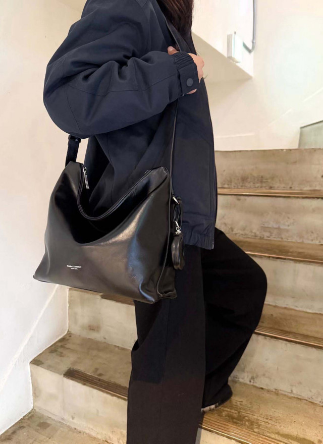 韓國設計師真皮拉鍊包-可斜背-限時團購