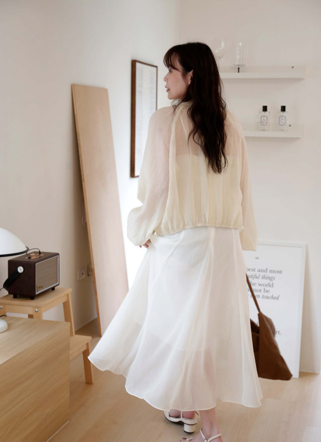 BS韓國荷葉細肩洋裝(兩色)