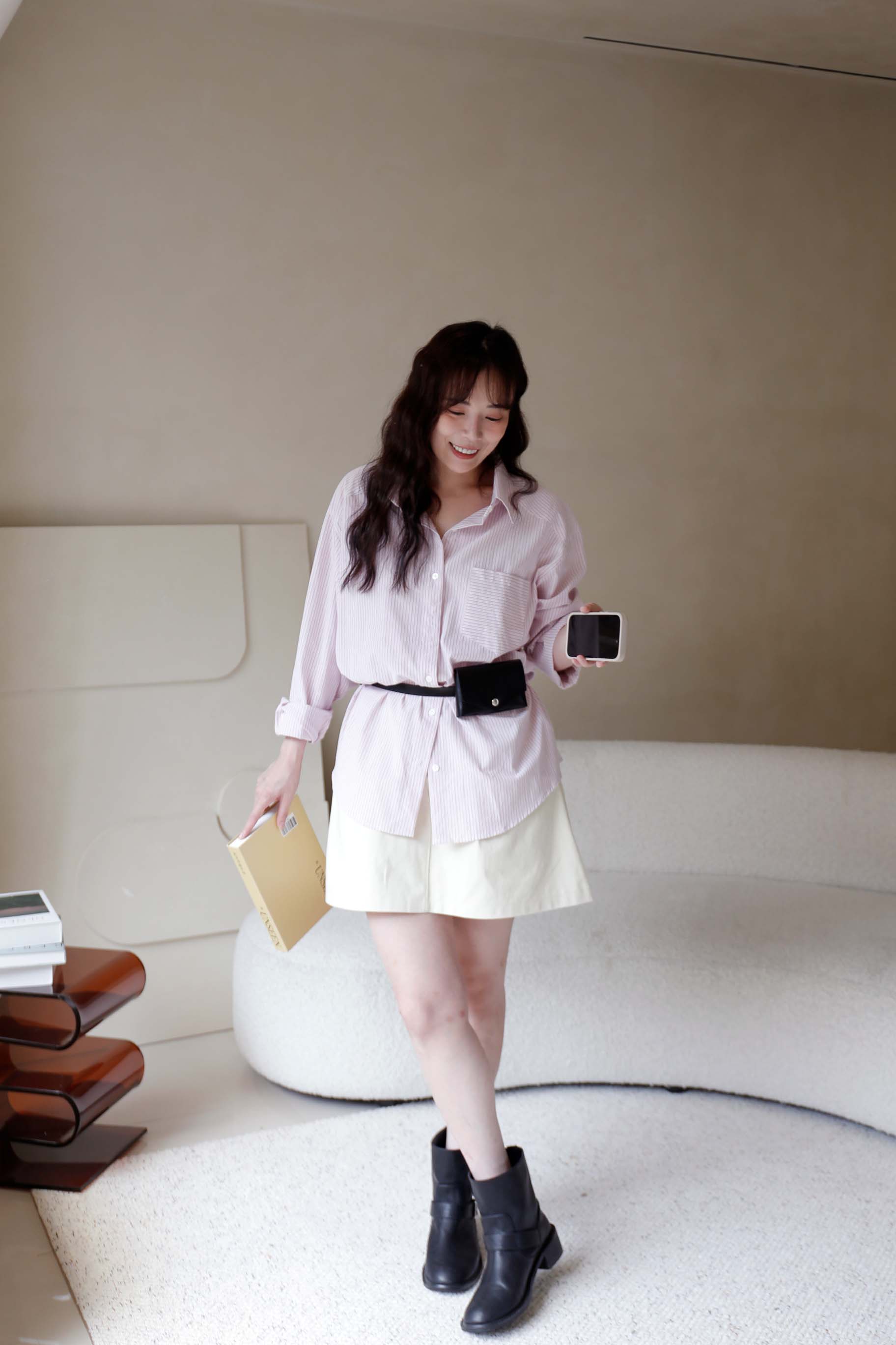 BS韓國緹安直紋襯衫(三色)