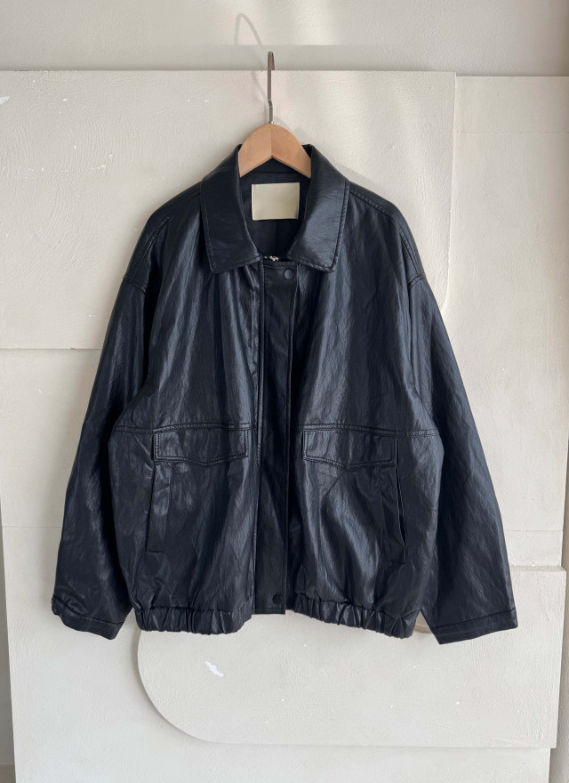 BS韓國諾亞率性皮革外套