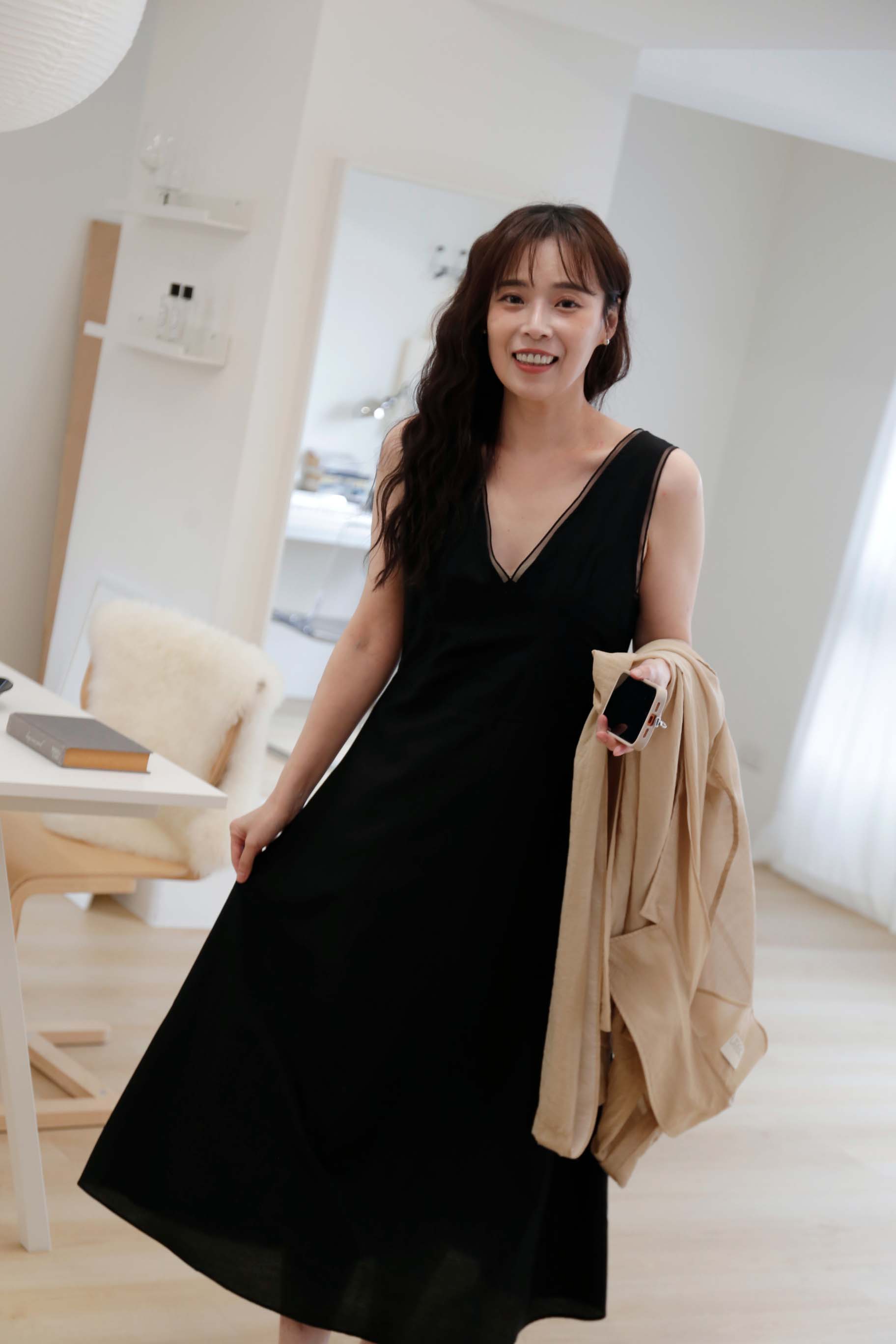 BS韓國時尚深V背心洋裝(兩色)