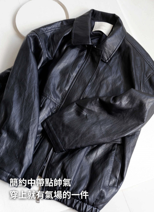 BS韓國諾亞率性皮革外套