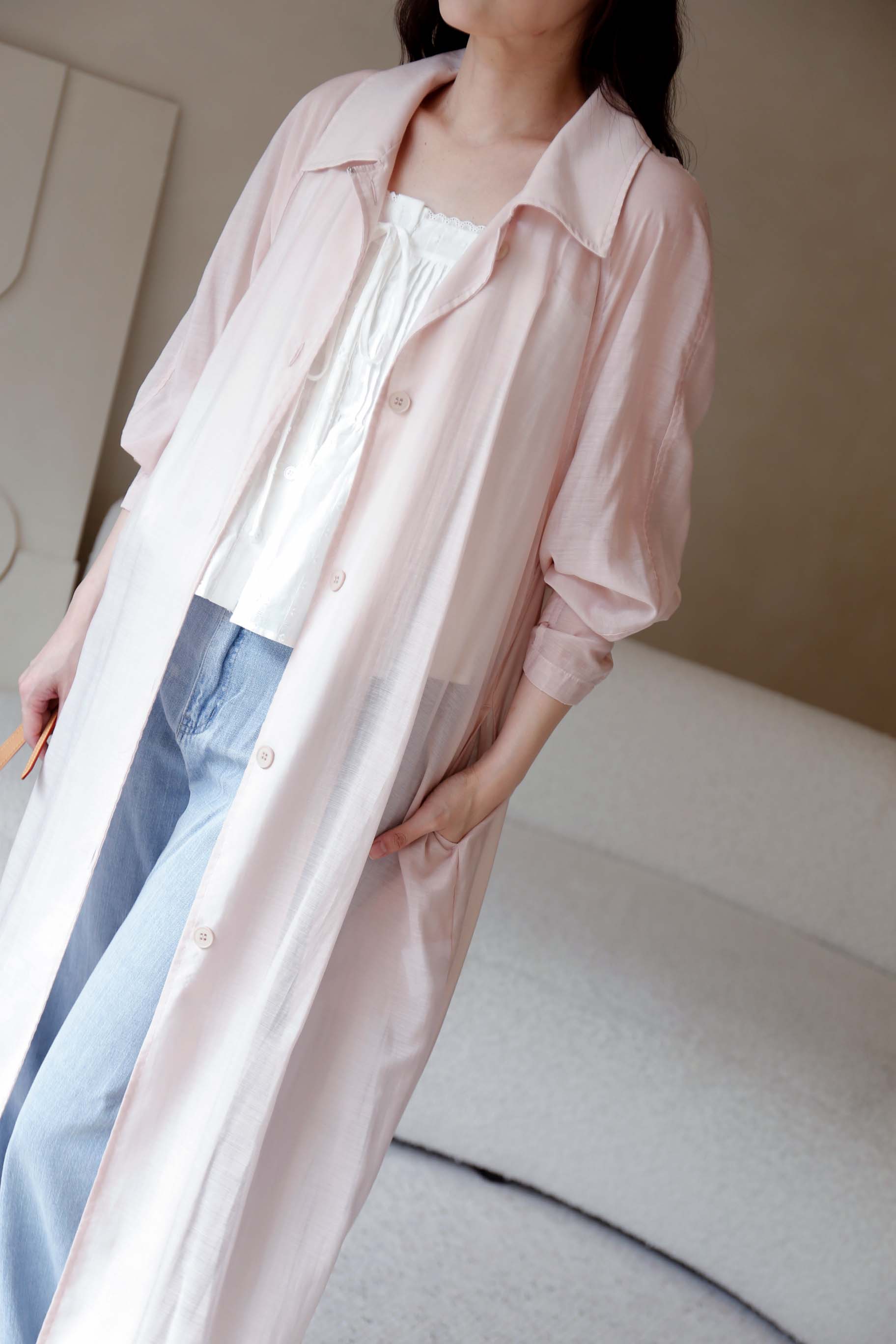 BS韓國美娜輕盈風衣外套(四色)