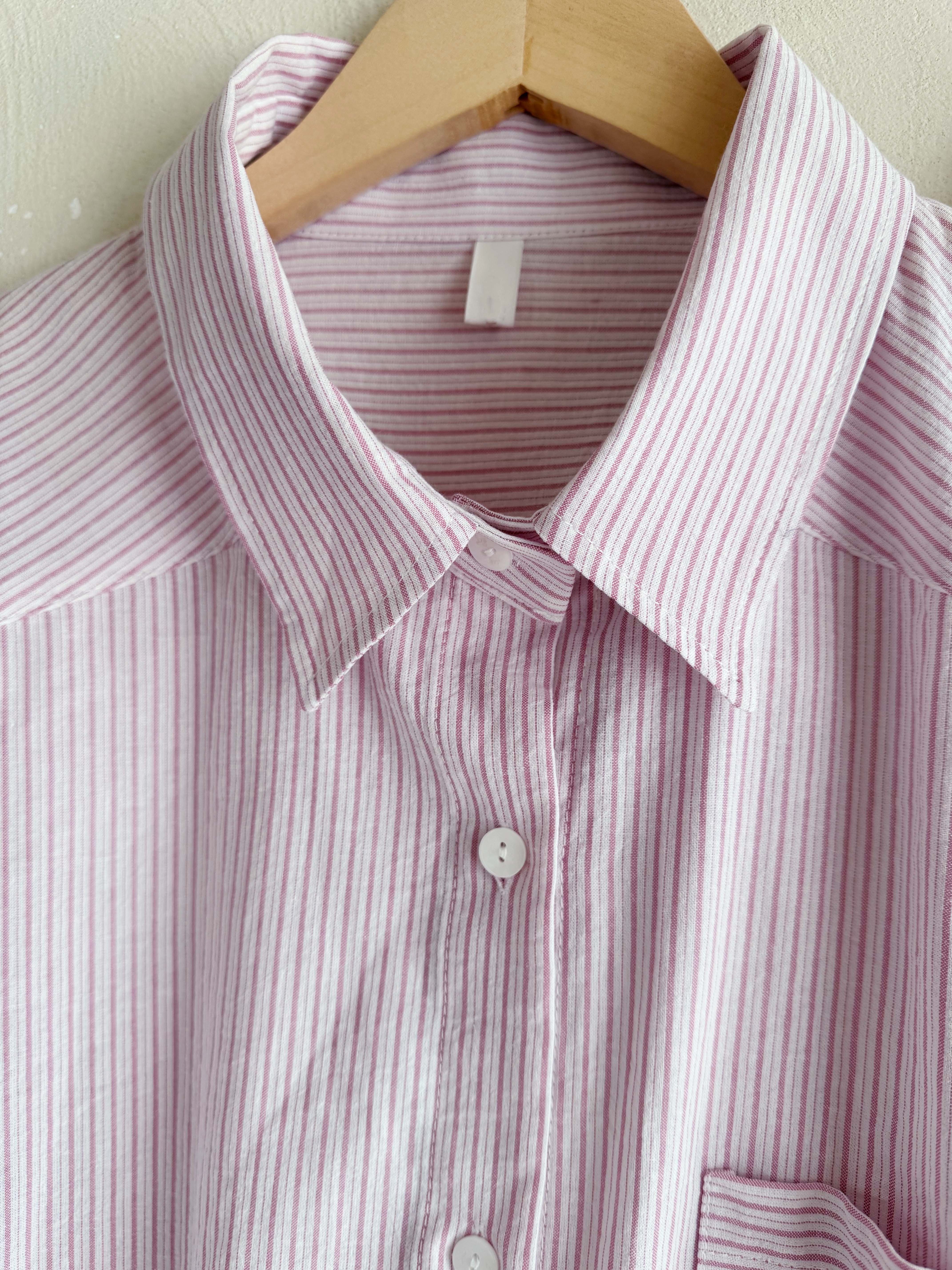 BS韓國緹安直紋襯衫(三色)