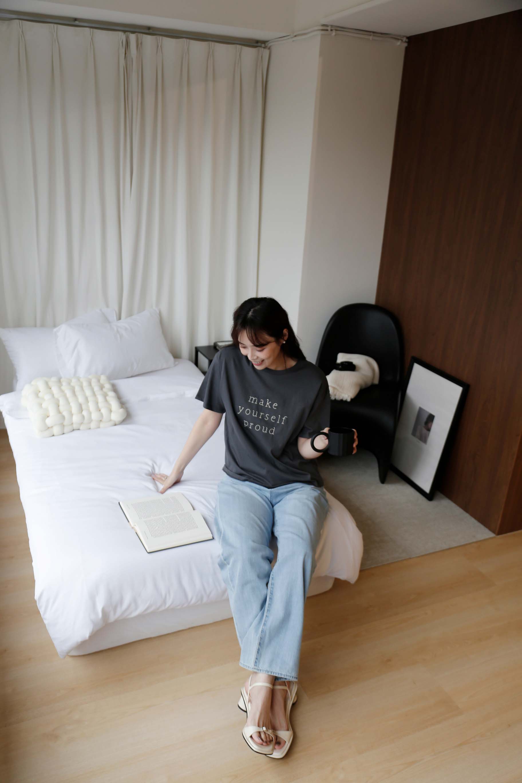 BS韓國刺繡立體字短T(三色)