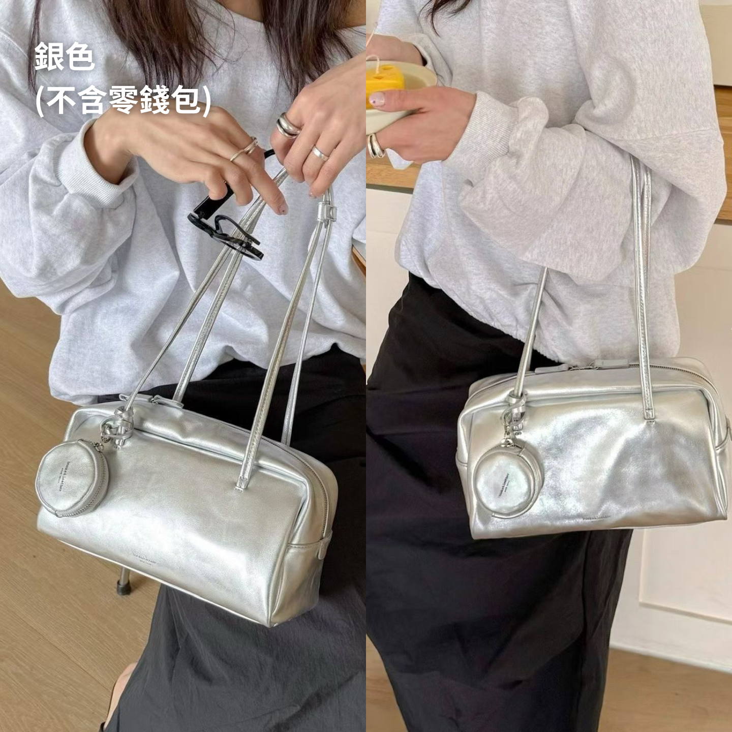 ★ 韓國設計師真皮吐司肩背包-四色