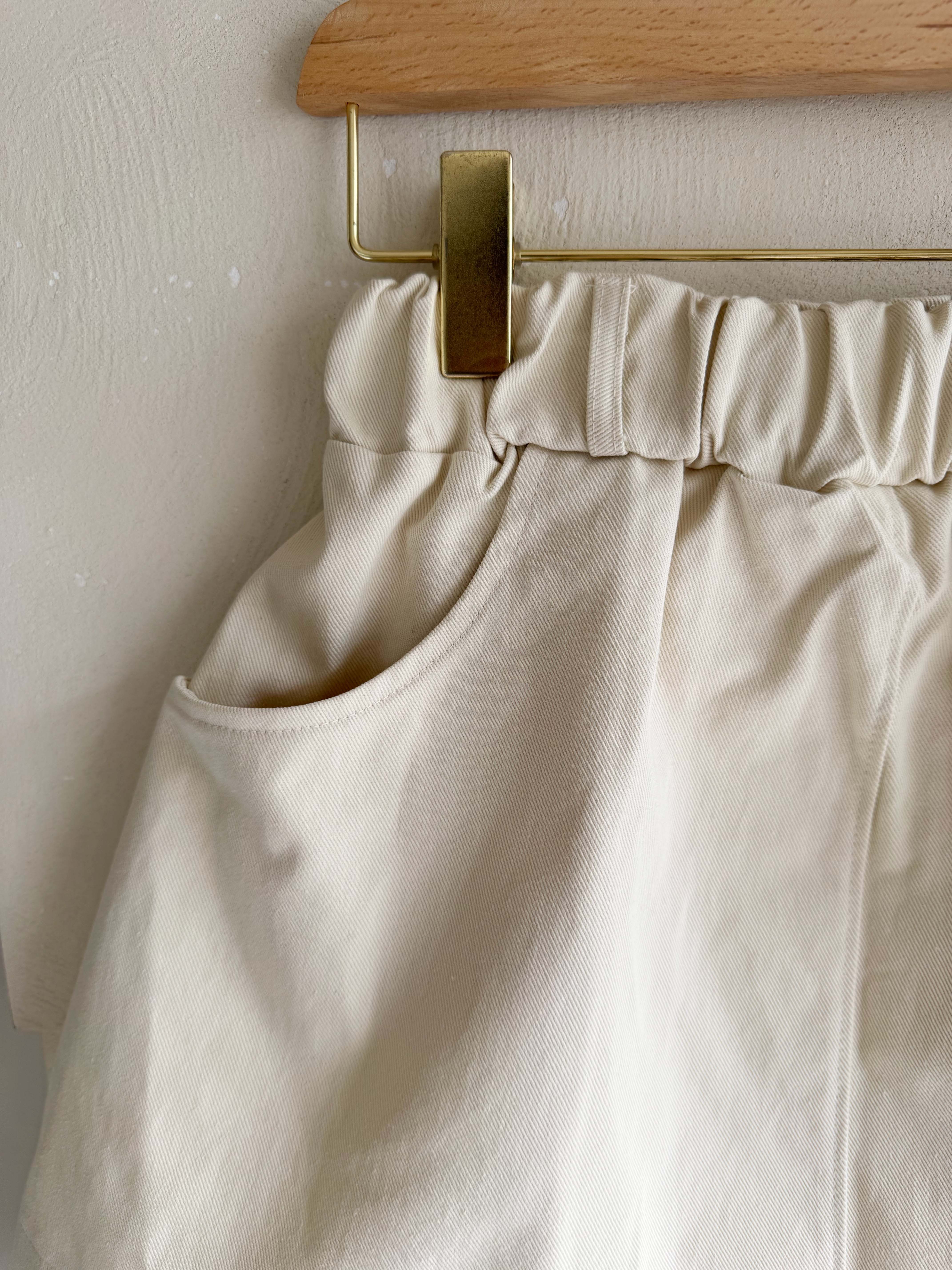 BS韓國口袋A字褲裙(兩色)－尺寸友善