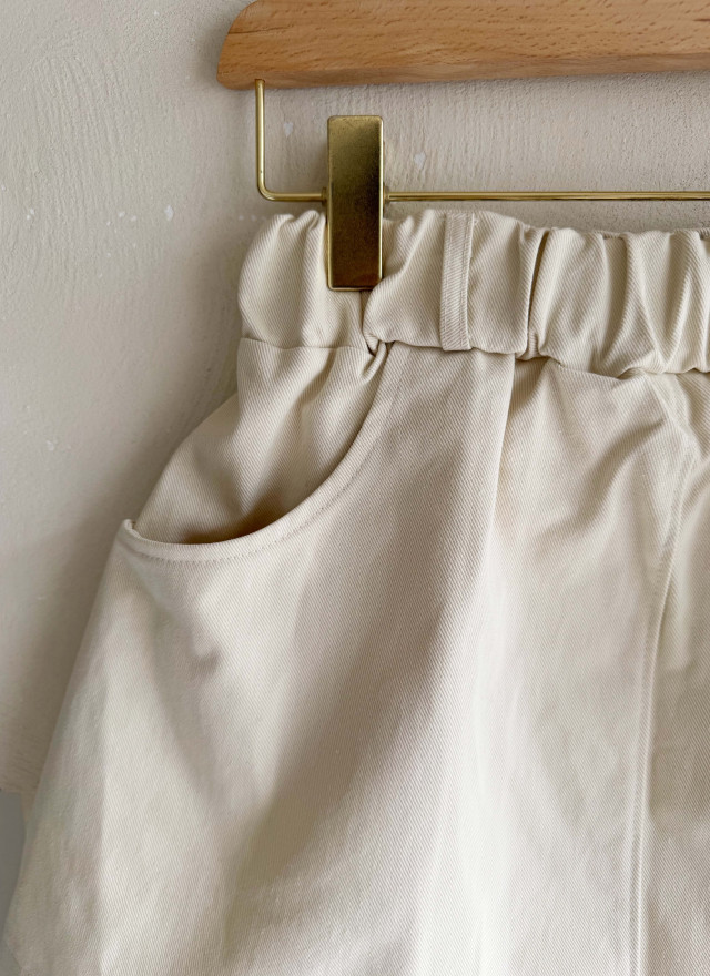 BS韓國口袋A字褲裙(兩色)－尺寸友善