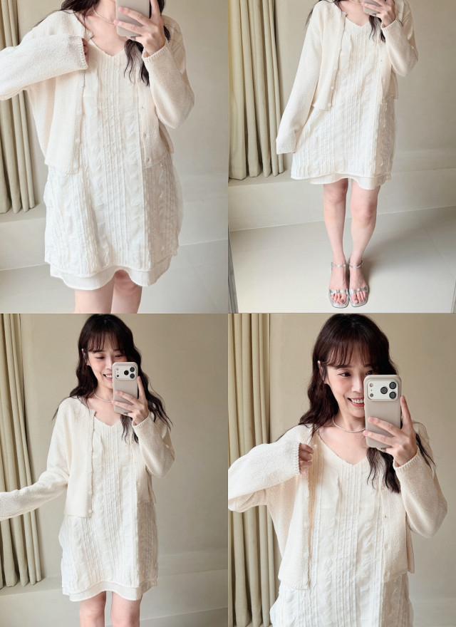 BS韓國洛芙紋理小洋裝