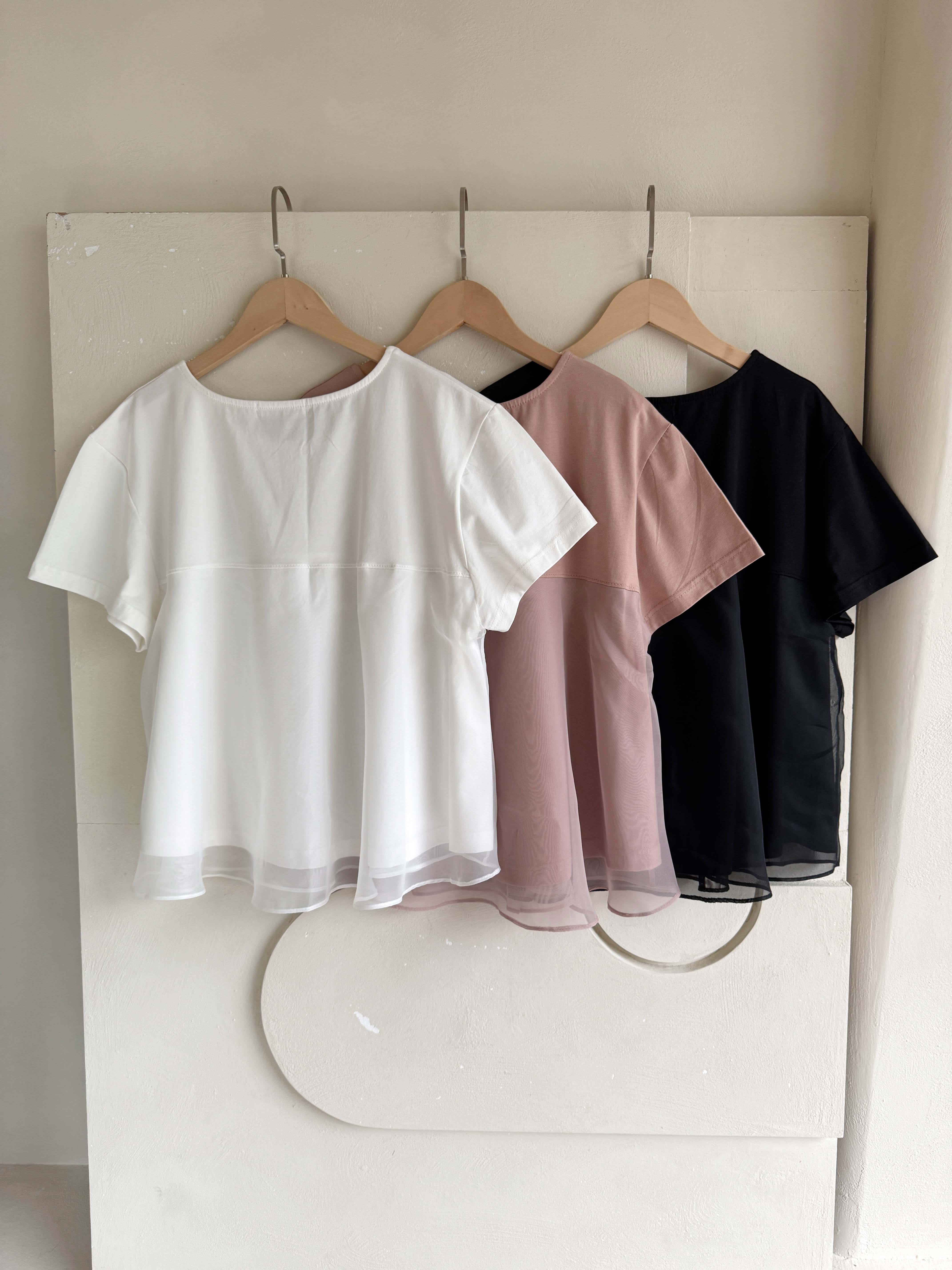 BS韓國映洛柔紗上衣(三色)