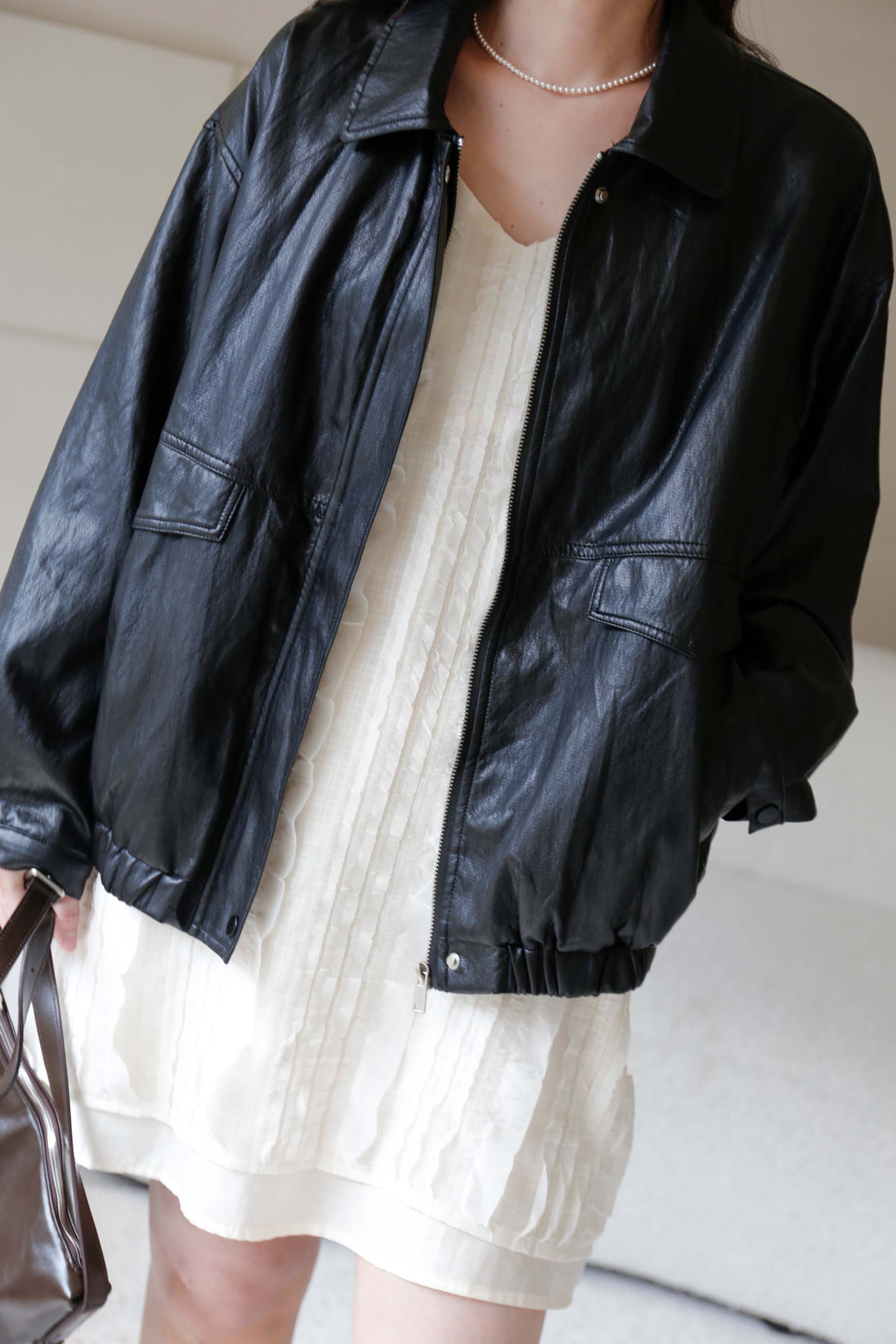 BS韓國諾亞率性皮革外套