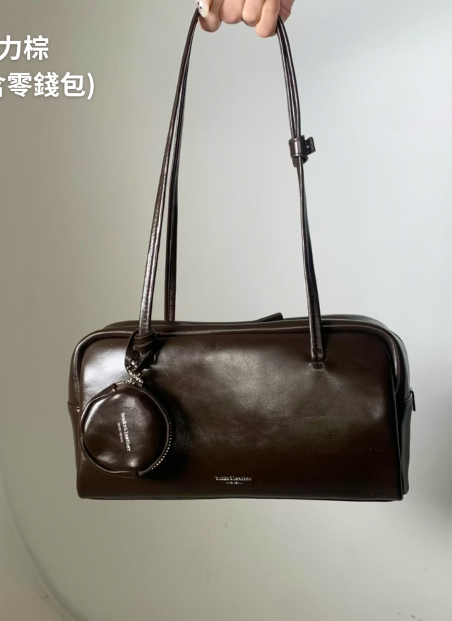 ★ 韓國設計師真皮吐司肩背包-四色