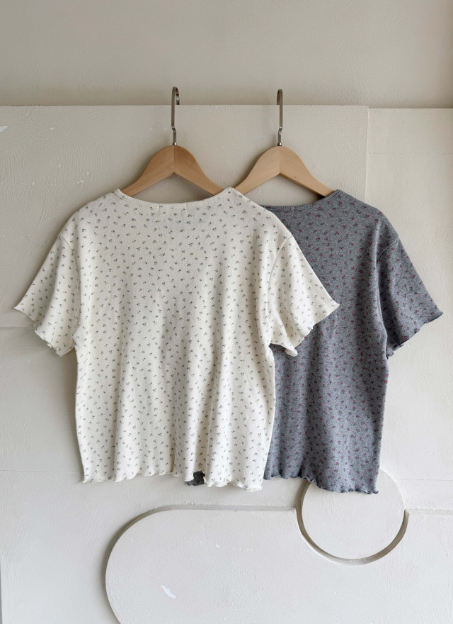 BS韓國洛緹碎花上衣(兩色)