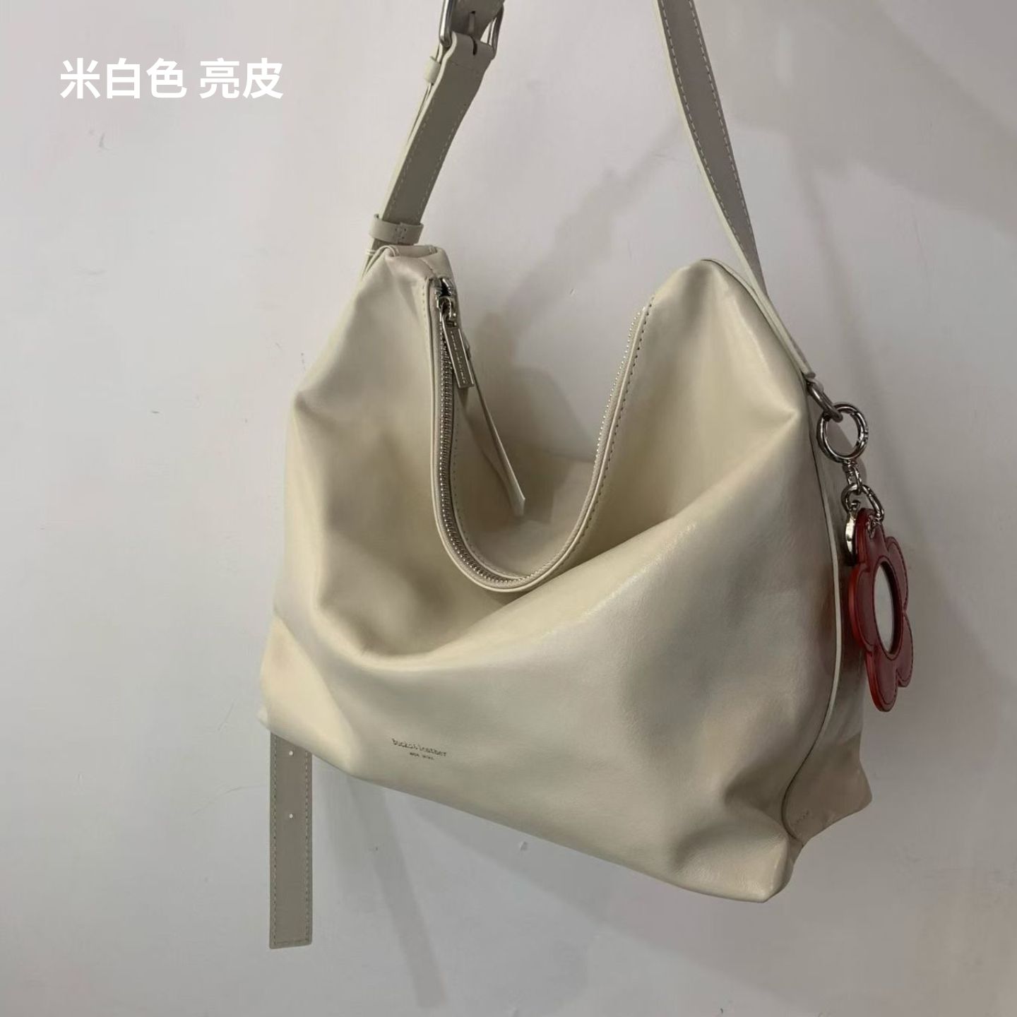 韓國設計師真皮拉鍊包-可斜背-限時團購