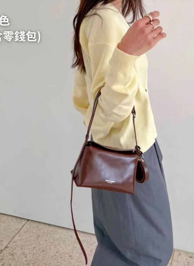 ★ 韓國設計師真皮磁吸小包-可斜背-限時團購