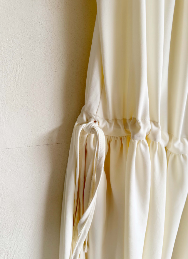 BS韓國高垂墜細肩抽繩洋裝(兩色)