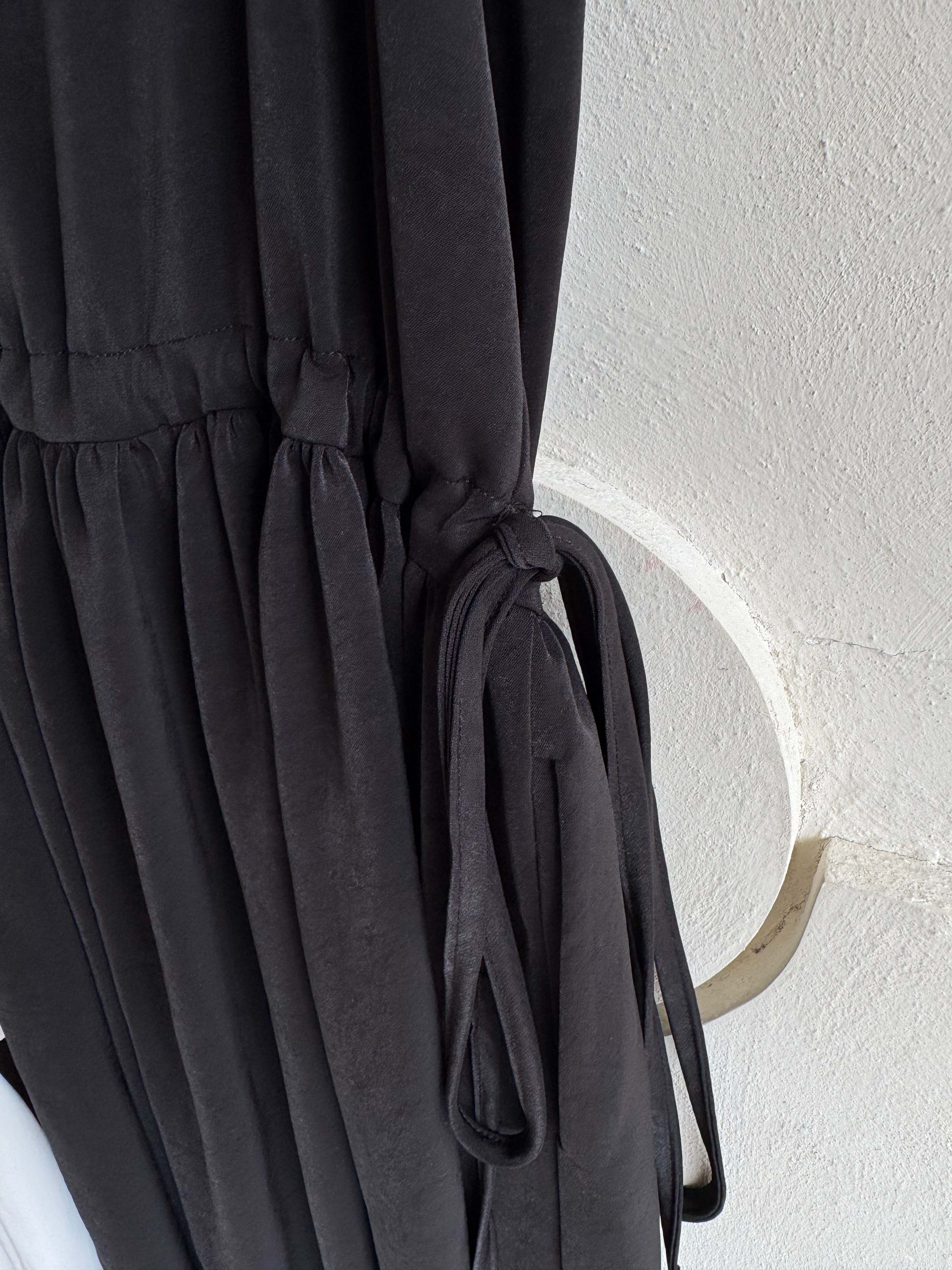 BS韓國高垂墜細肩抽繩洋裝(兩色)