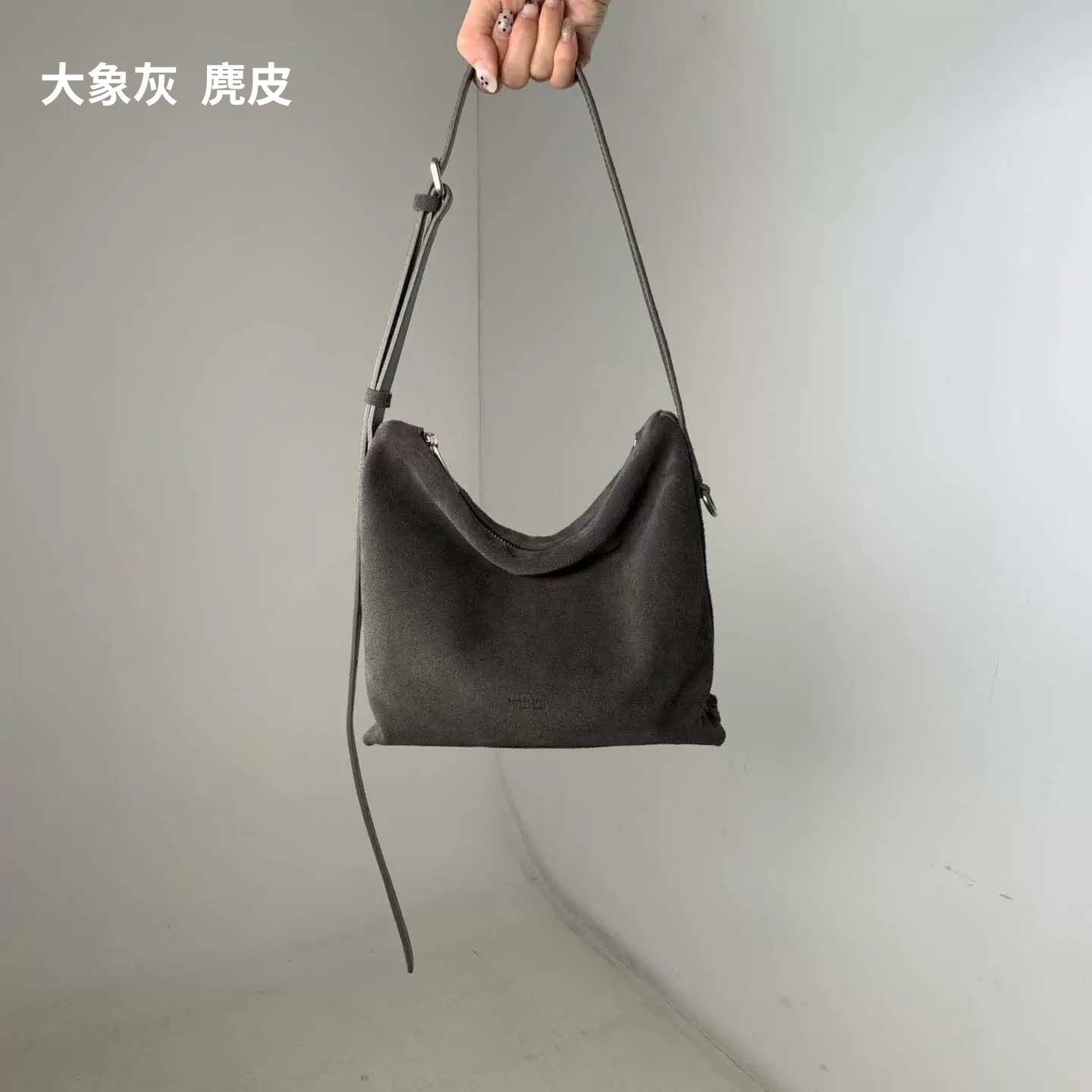 韓國設計師真皮拉鍊包-可斜背-限時團購