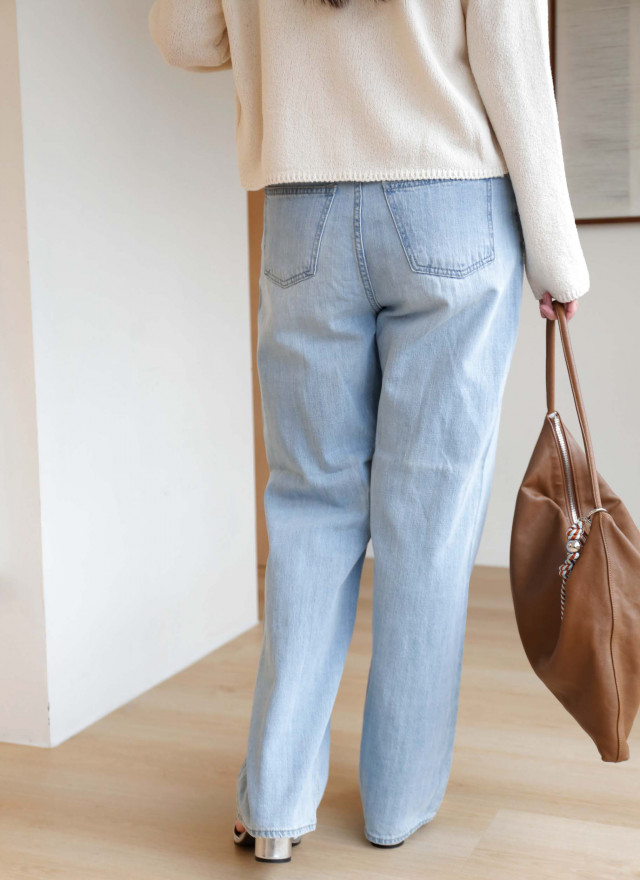 BS韓國美型直筒牛仔褲-SML