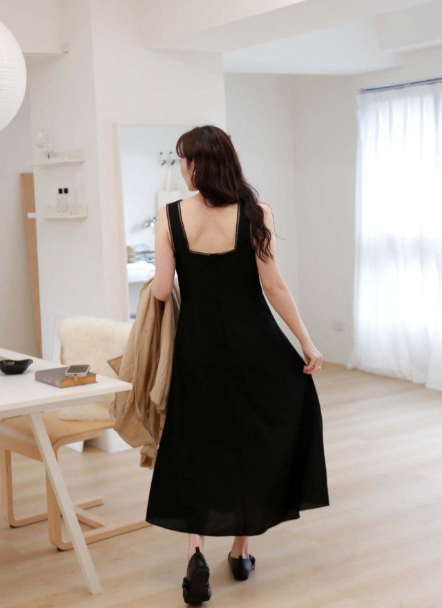 BS韓國時尚深V背心洋裝(兩色)