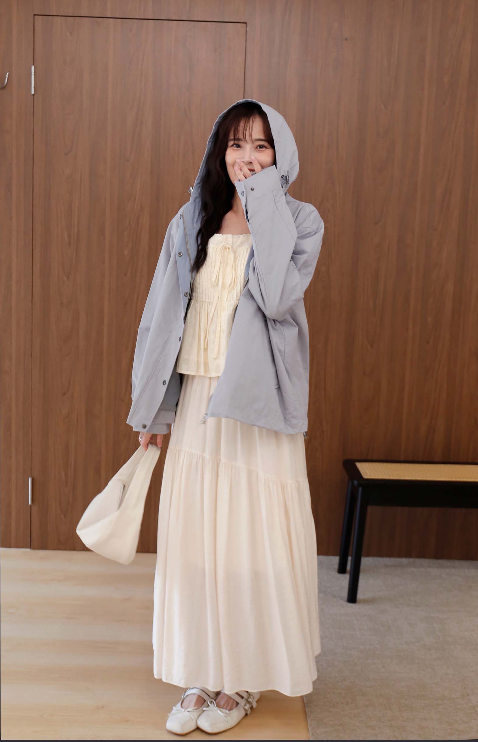 BS芙蕾垂墜斜拼裙(兩色)-訂製