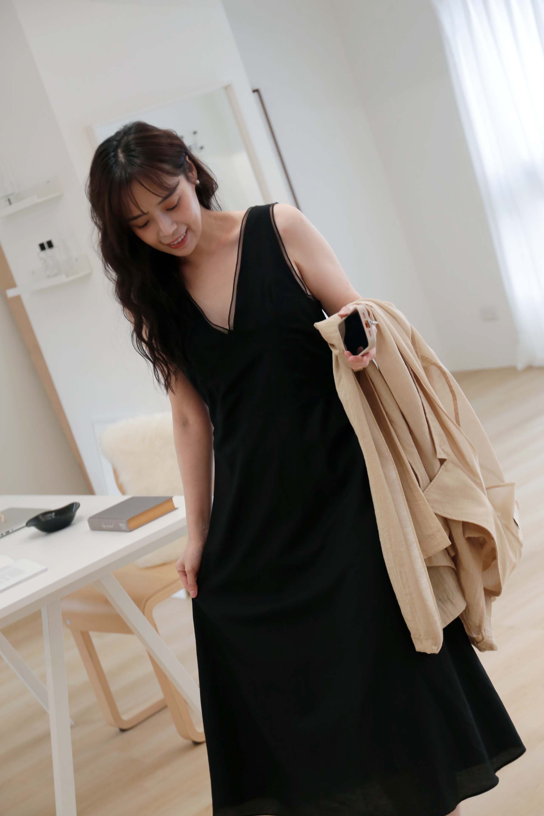 BS韓國時尚深V背心洋裝(兩色)