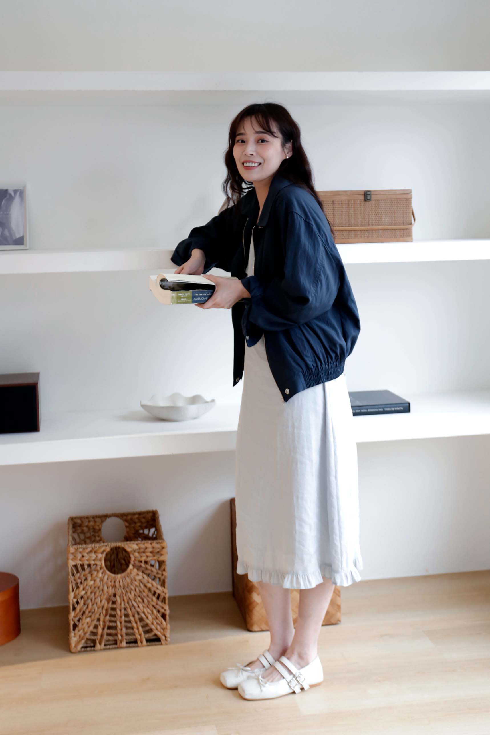 BS韓國荷葉兩穿細肩洋裝(兩色)