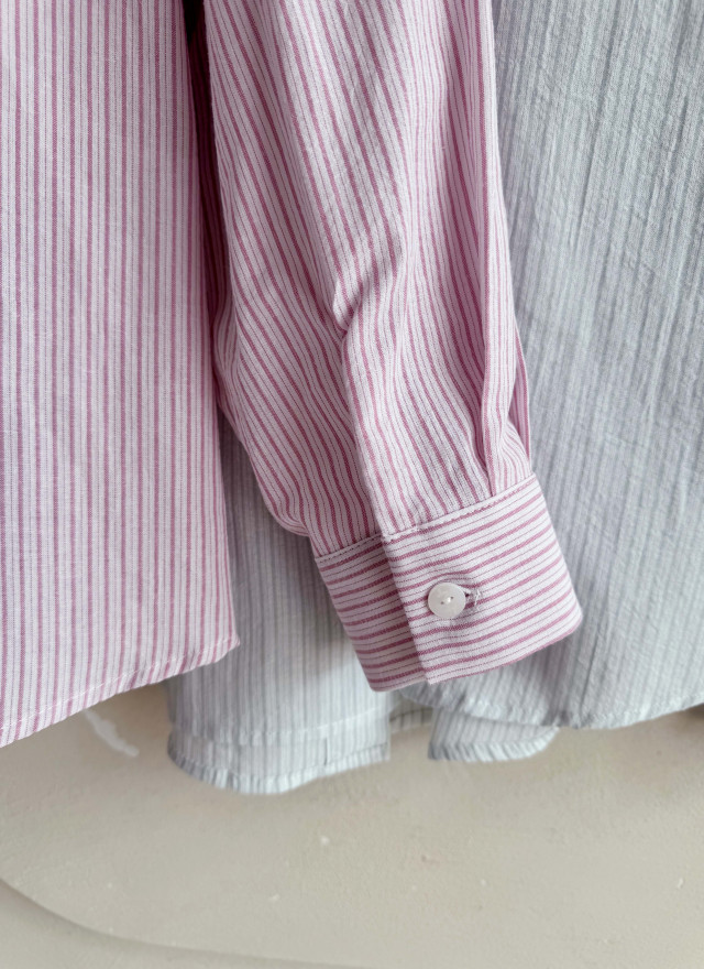 BS韓國緹安直紋襯衫(三色)