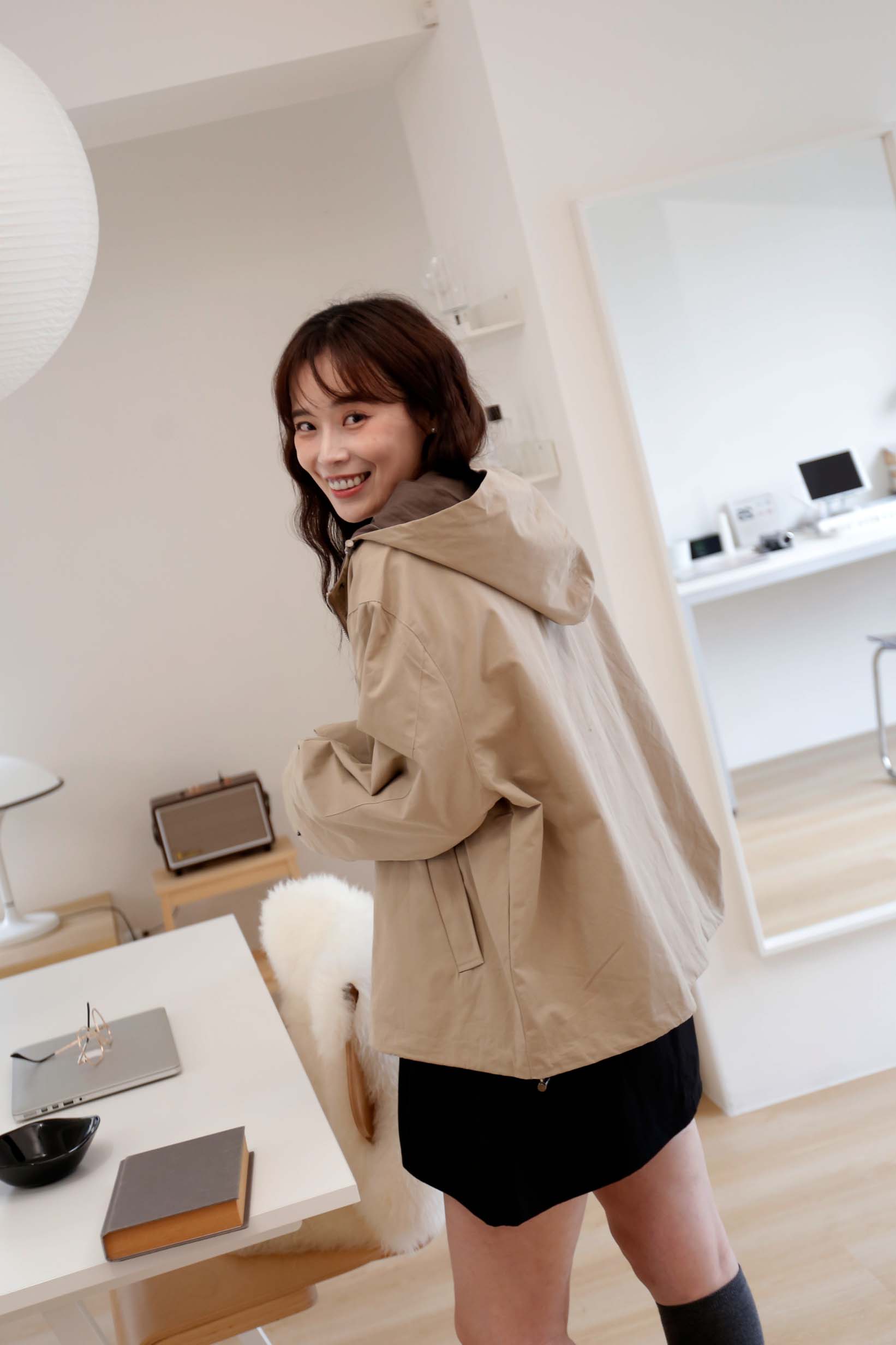 BS韓國連帽抽繩夾克(兩色)