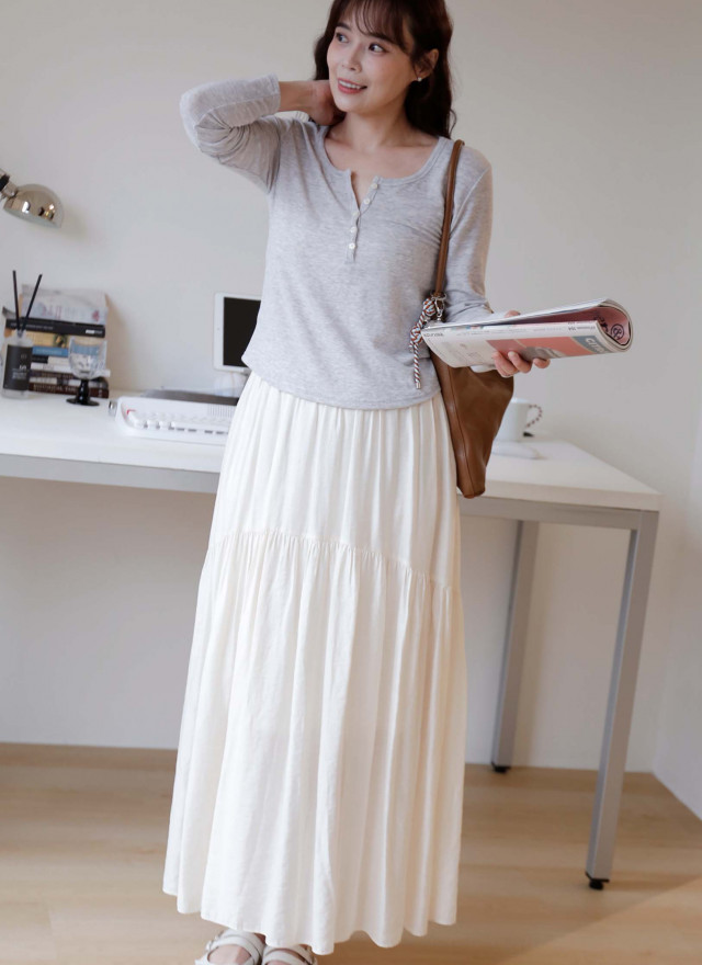 BS韓國排釦長袖上衣(三色)