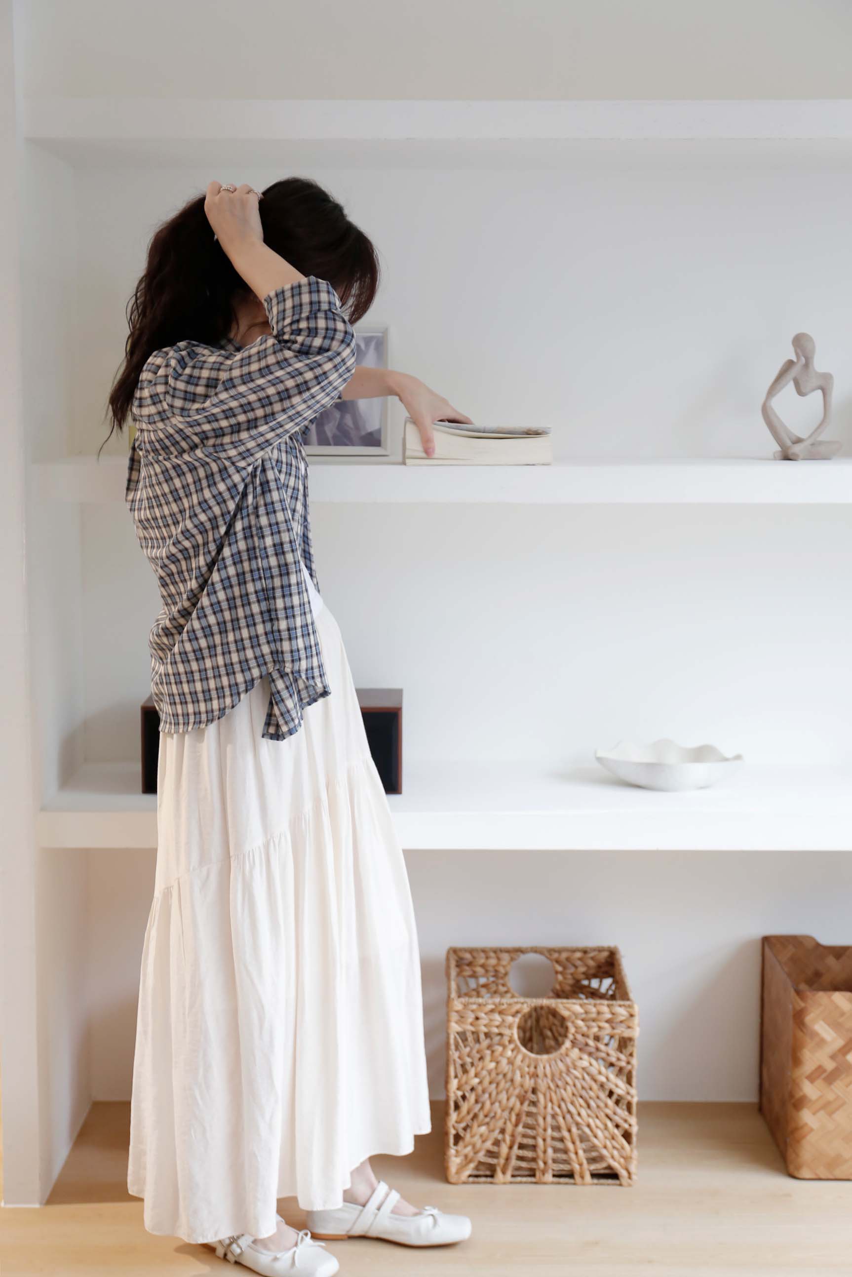 BS韓國復古小格襯衫(兩色)