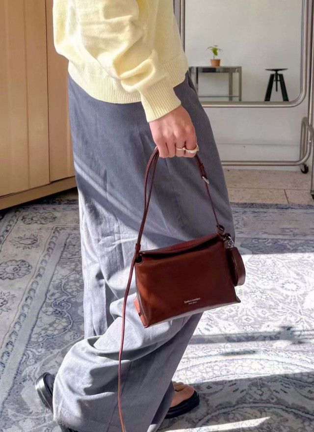 ★ 韓國設計師真皮磁吸小包-可斜背-限時團購