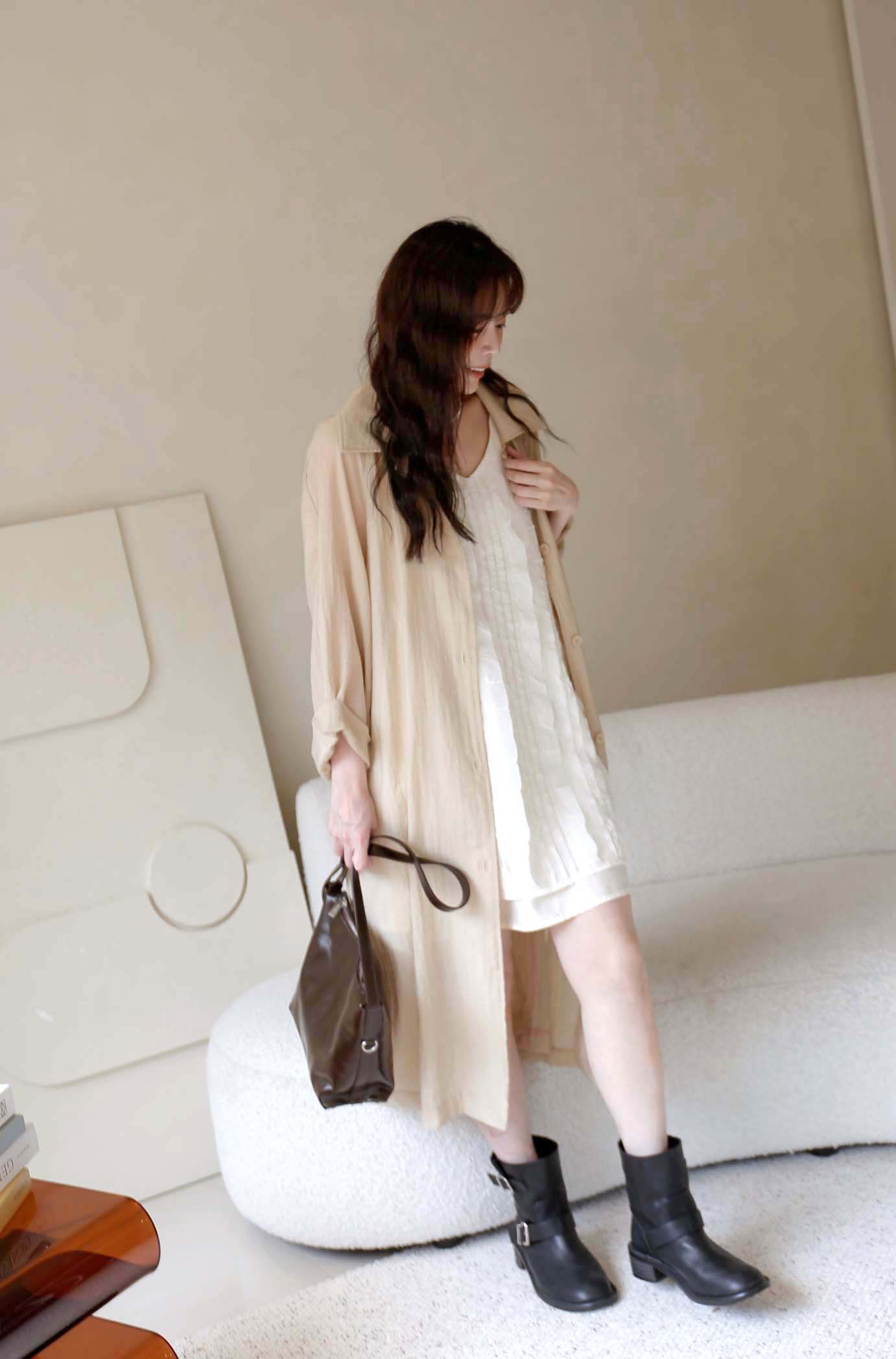 BS韓國洛芙紋理小洋裝