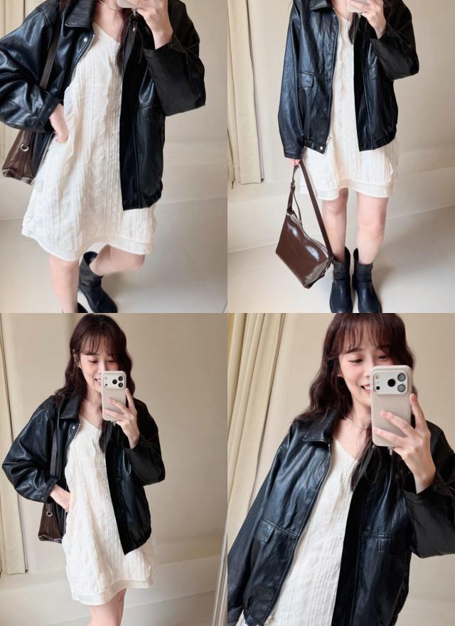 BS韓國洛芙紋理小洋裝