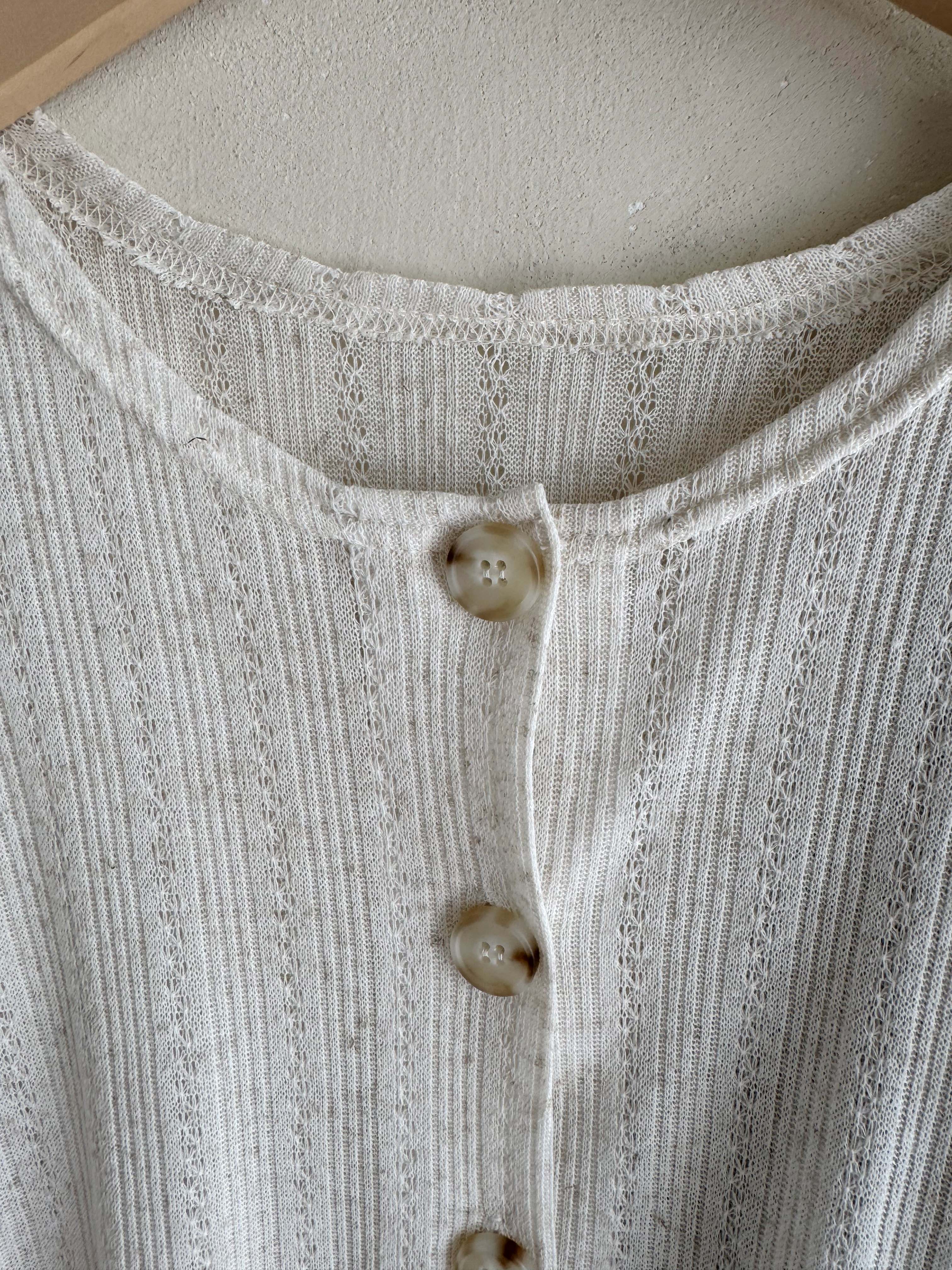 BS韓國薇洛織紋排扣上衣(兩色)