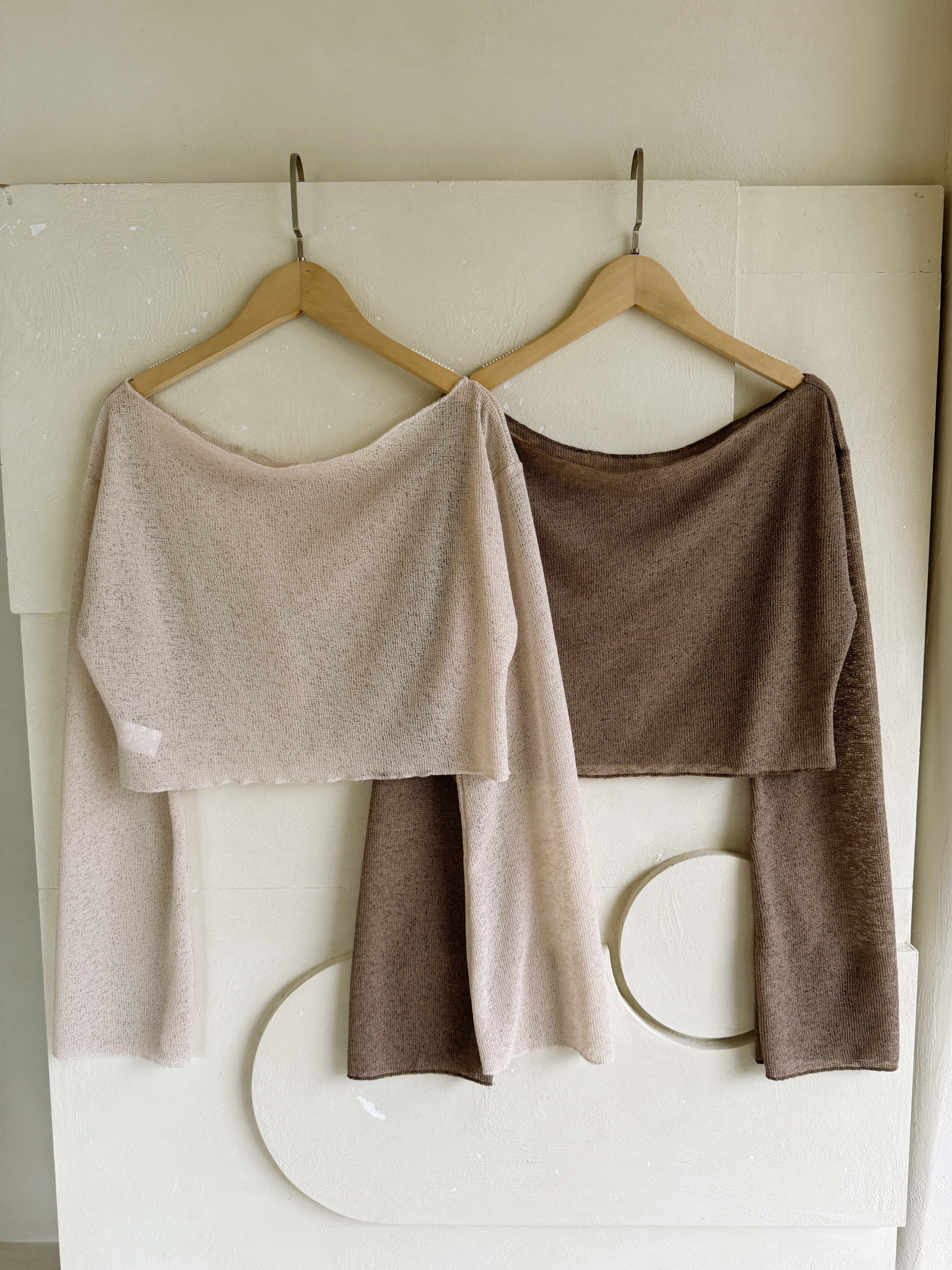 BS韓國美人斜肩上衣(兩色)