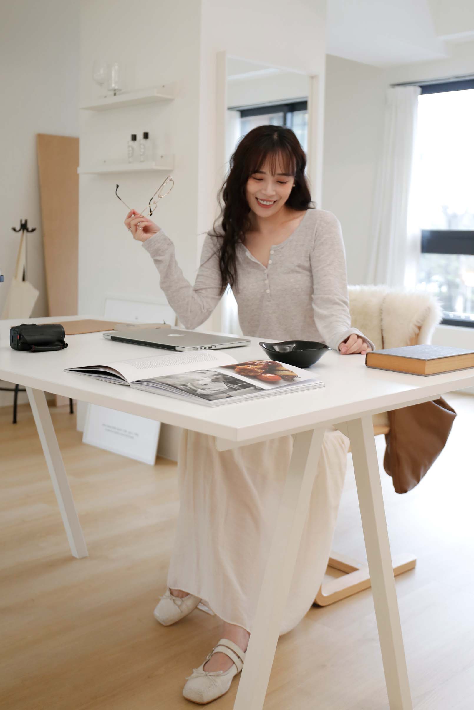 BS韓國排釦長袖上衣(三色)