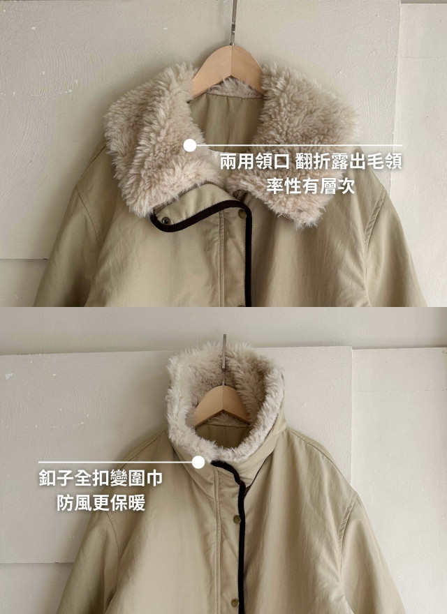 ★ 韓國撞色鴨絨外套-現貨供應