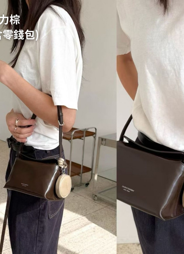 ★ 韓國設計師真皮磁吸小包-可斜背-限時團購